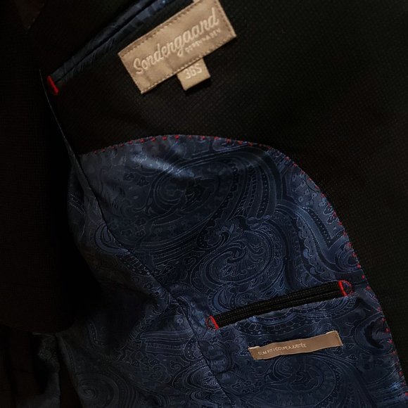Sondergaard Slim-Fit Navy Suit Jacket 36S and Pants 28 - Picture 3 of 3